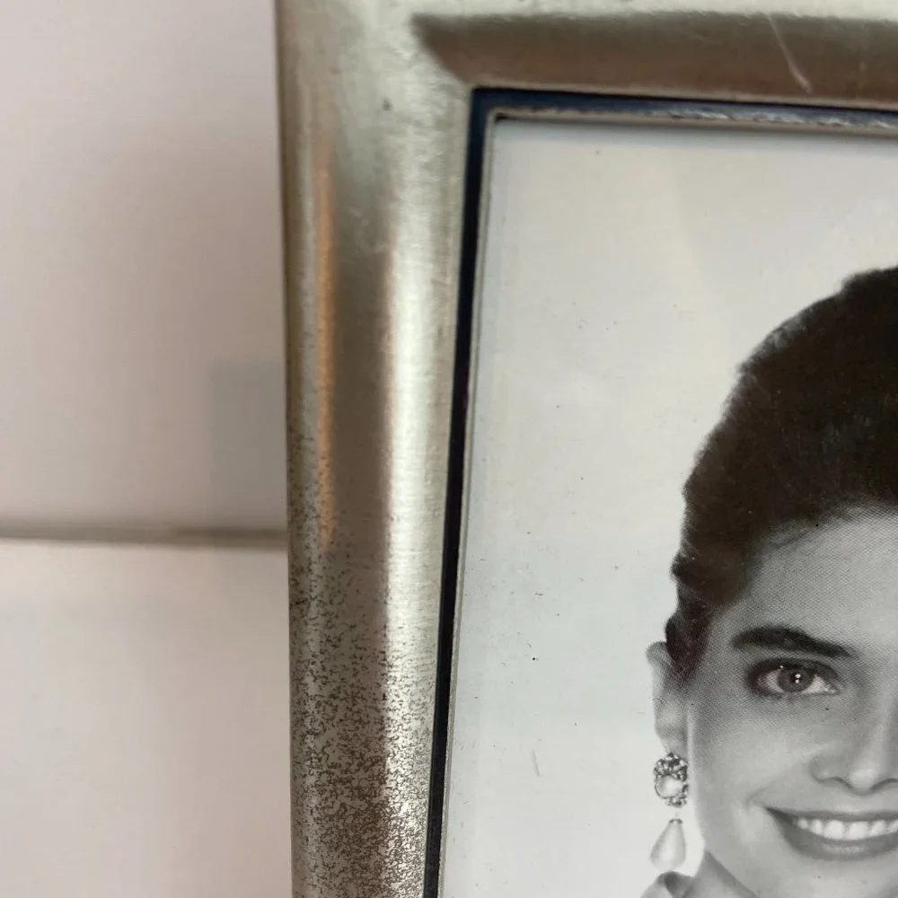 Vintage Photo Frame Metal Roses